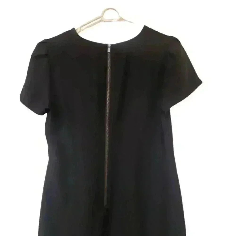 Banana Republic Women's Black Polyester Pleated Sleeve Sheath Dress - Picture 9 of 12